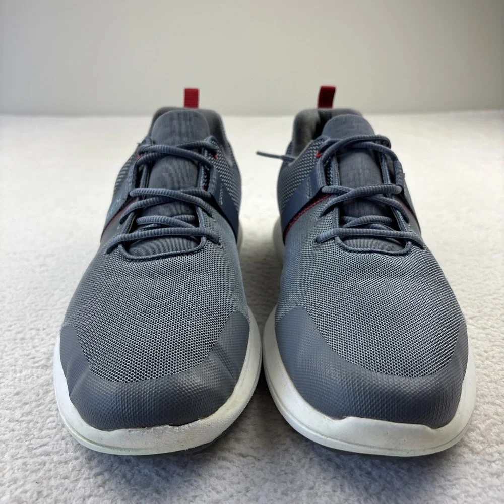 FOOTJOY Flex Spikeless Golf Shoes Mens 10 Gray/Red Lightweight Performance